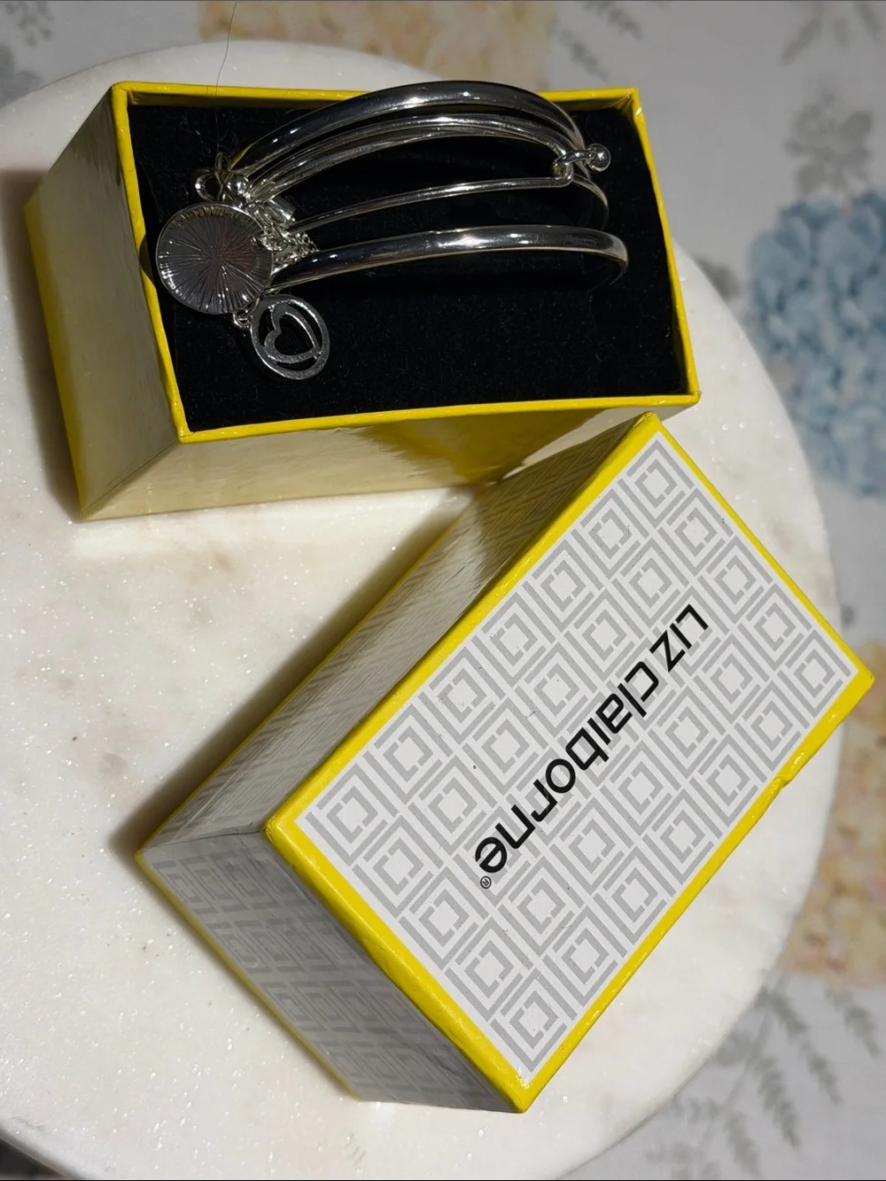 Women’s Silver-Tone Charm Bangle Bracelet Set